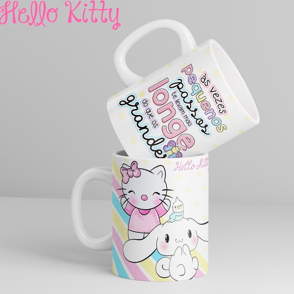 Caneca Personalizada de Porcelana Hello Kitty