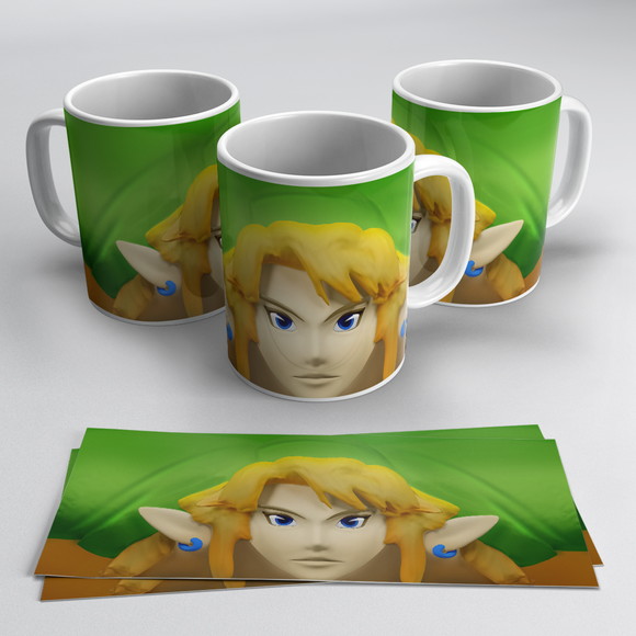 Caneca Personalizada de Porcelana Zelda