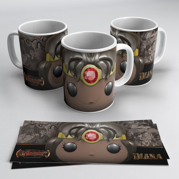 Caneca Personalizada de Porcelana Dungeos And Dragons