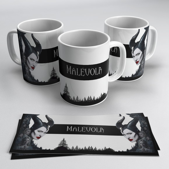 Caneca Personalizada de Porcelana Malévola