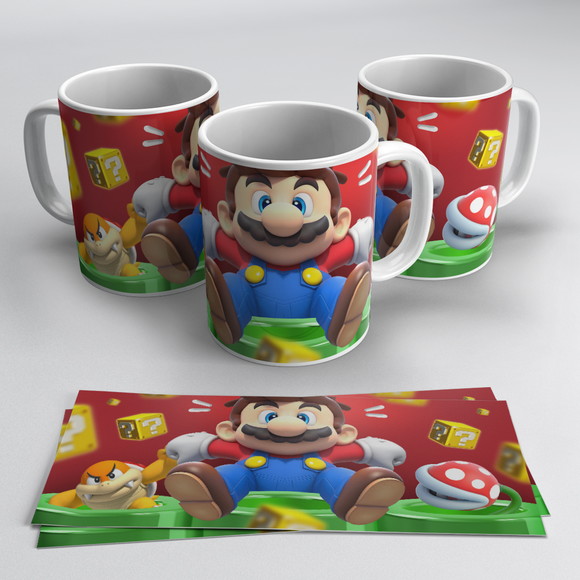 Caneca Personalizada de Porcelana Super Mario Bross