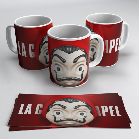 Caneca Personalizada de Porcelana La Casa de Papel