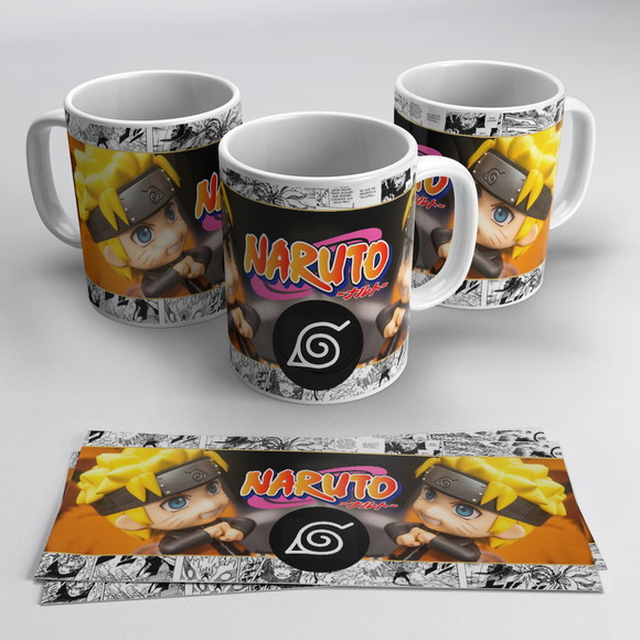 Caneca Personalizada de Porcelana Naruto