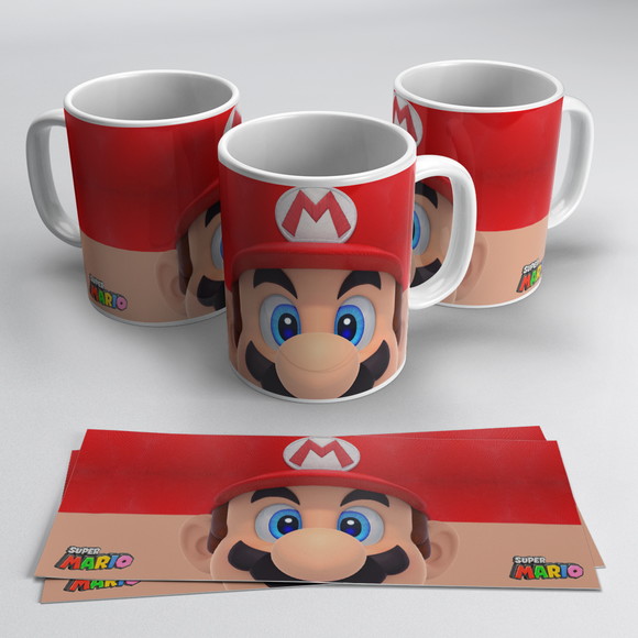 Caneca Personalizada de Porcelana Super Mario Bross