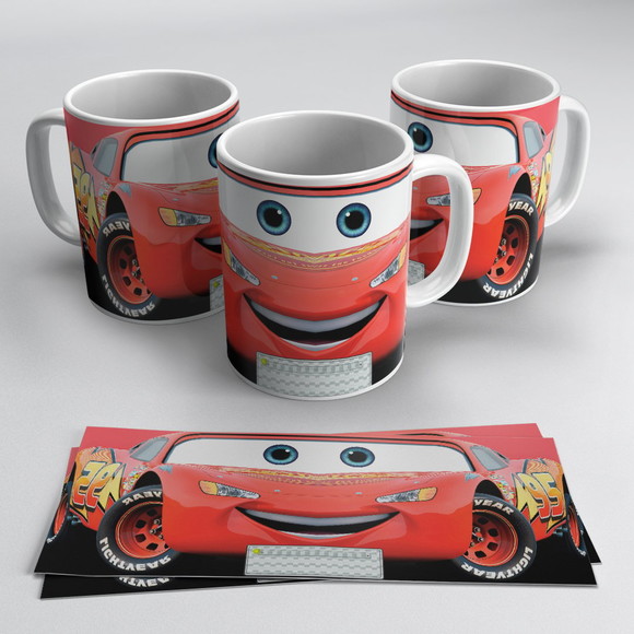 Caneca Personalizada de Porcelana Carros Disney