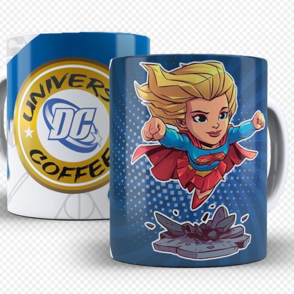 Caneca Personalizada de Porcelana Super Girl