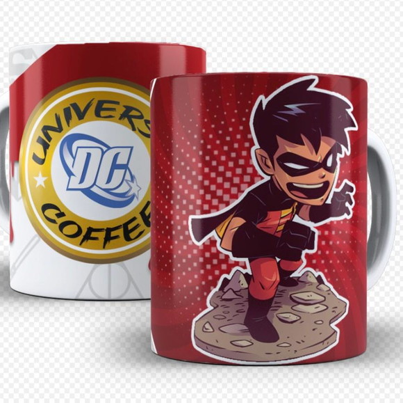 Caneca Personalizada de Porcelana Robin