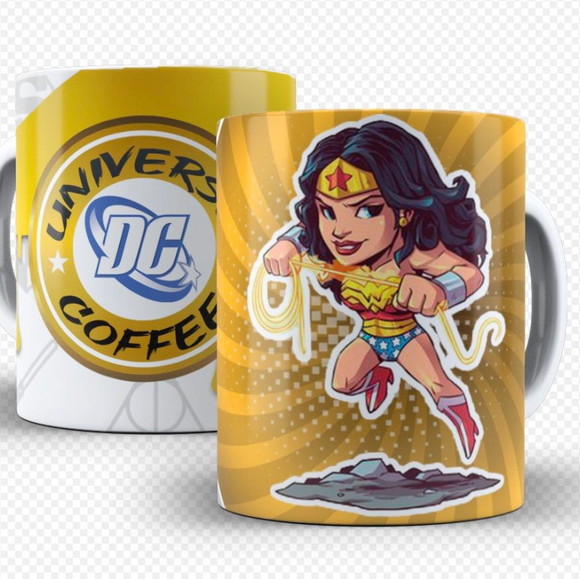 Caneca Personalizada de Porcelana Mulher Maravilha