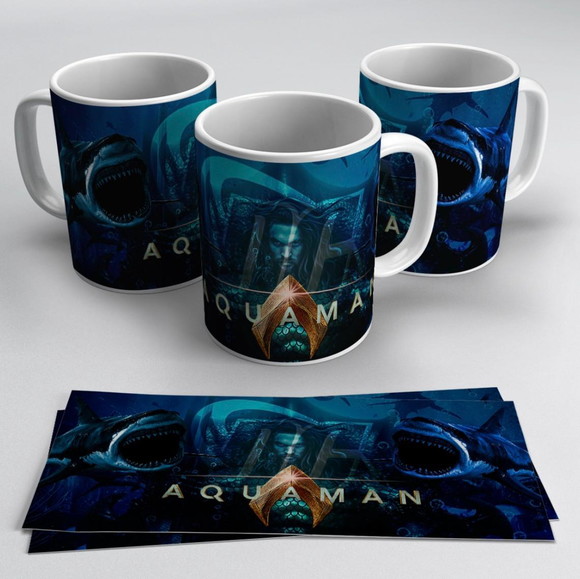 Caneca Personalizada de Porcelana Aquaman