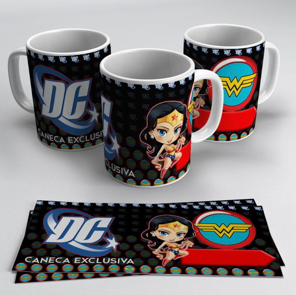 Caneca Personalizada de Porcelana Mulher Maravilha