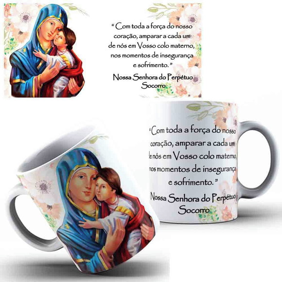 Caneca Personalizada Nossa Senhora do Perpétuo Socorro