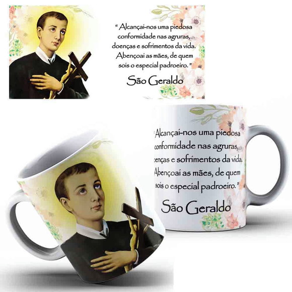 Caneca Personalizada de Porcelana São Geraldo