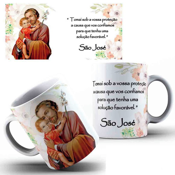 Caneca Personalizada de Porcelana São José