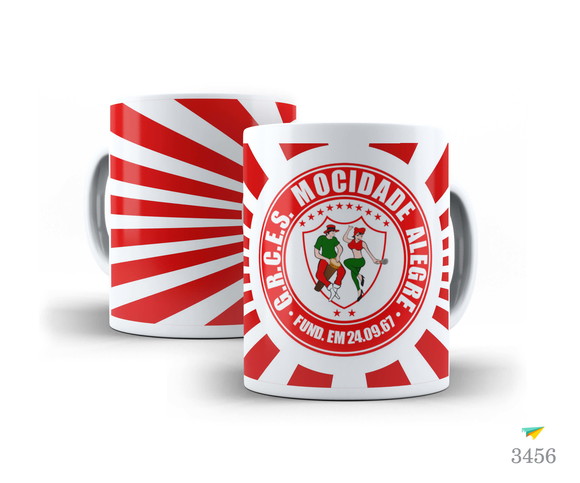 Caneca de Porcelana Personalizada de Carnaval