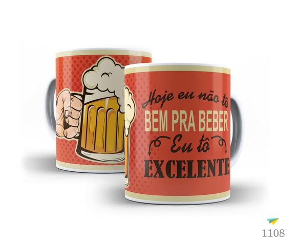 Caneca de Porcelana Personalizada de Carnaval