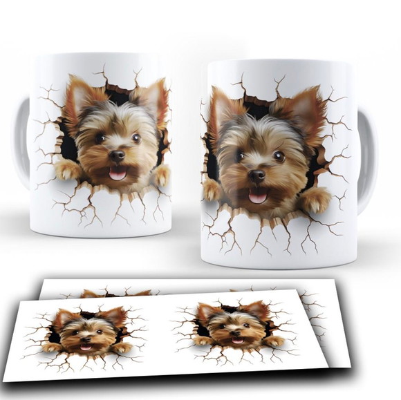 Caneca Personalizada de Porcelana Pets 3 D