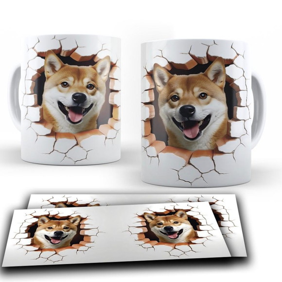 Caneca Personalizada de Porcelana Pets 3 D