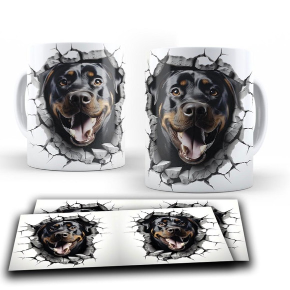 Caneca Personalizada de Porcelana Pets 3 D