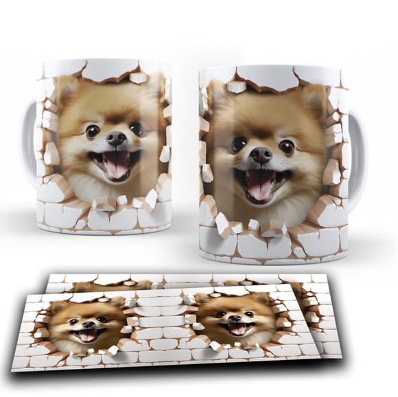 Caneca Personalizada de Porcelana Pets 3 D