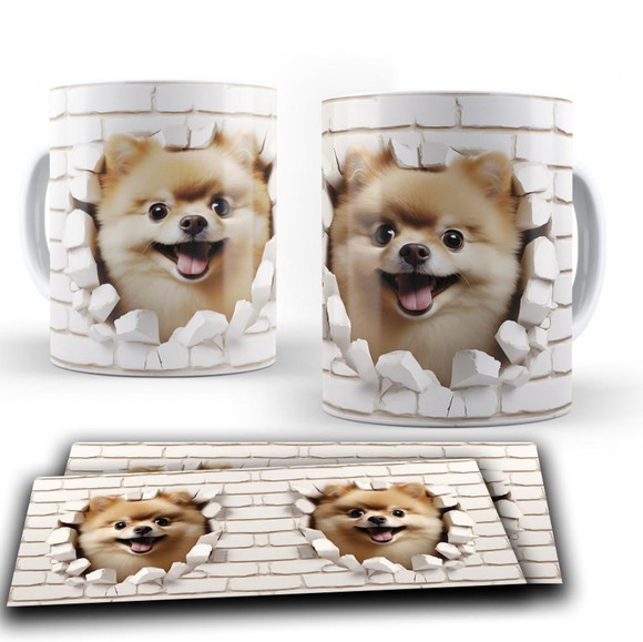 Caneca Personalizada de Porcelana Pets 3 D