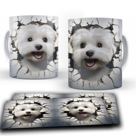 Caneca Personalizada de Porcelana Pets 3 D