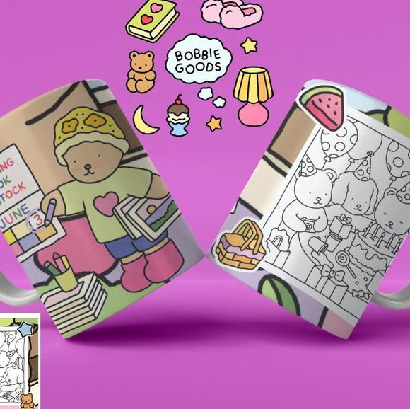 Caneca de Porcelana Bobbie Goods para Pintar