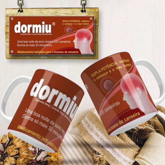Caneca Personalizada de Porcelana Bula Remédio
