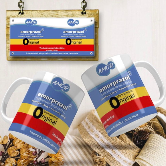 Caneca Personalizada de Porcelana Bula Remédio