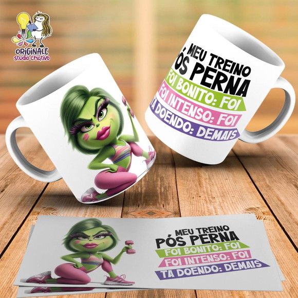 Caneca Personalizada de Porcelana Academia Engraçada