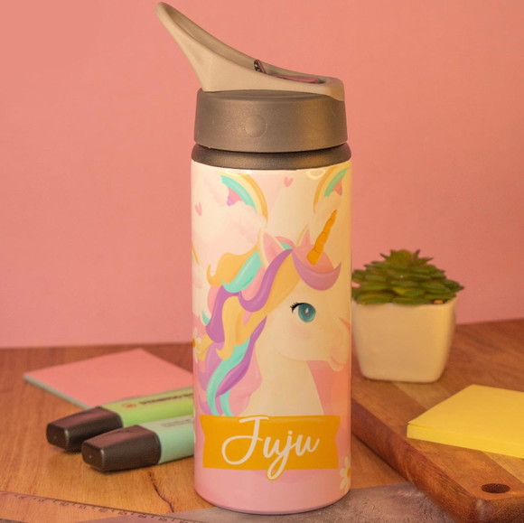 Squeeze de Alumínio Personalizado Unicórnio