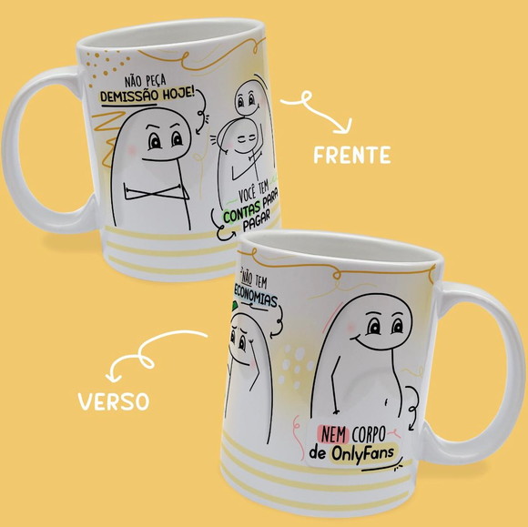 Caneca Personalizada de Porcelana Flork