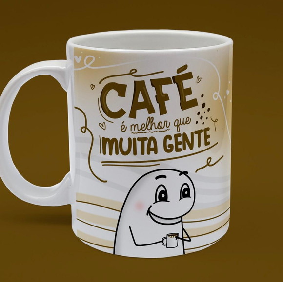 Caneca Personalizada de Porcelana Flork