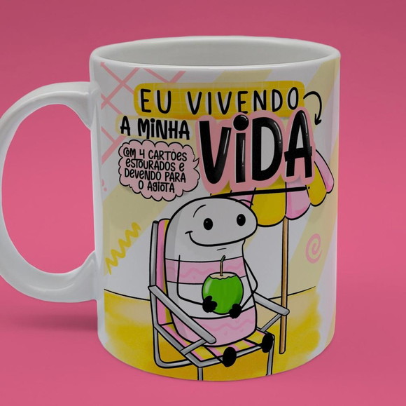 Caneca Personalizada de Porcelana Flork