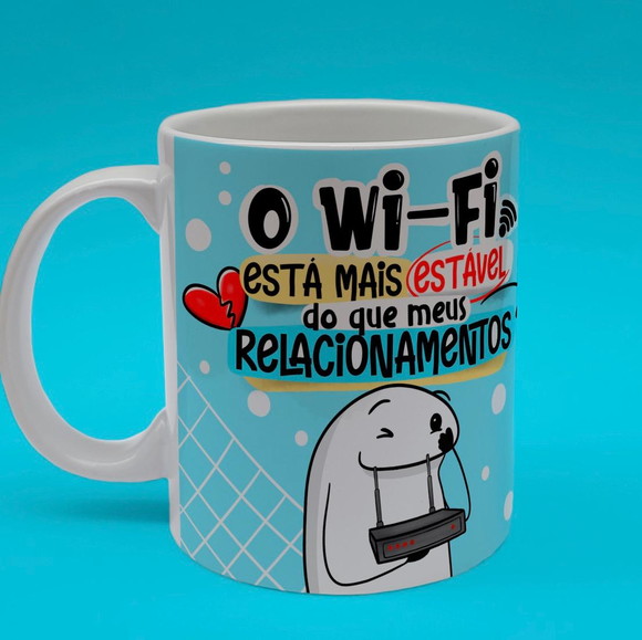Caneca Personalizada de Porcelana Flork