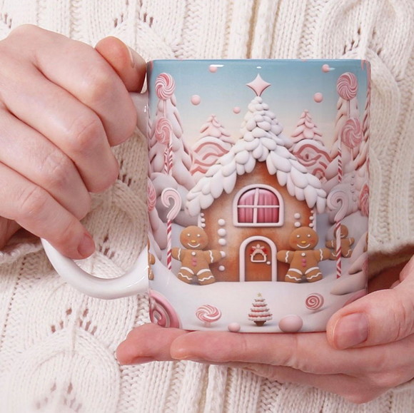 Caneca Personalizada de Porcelana de Natal
