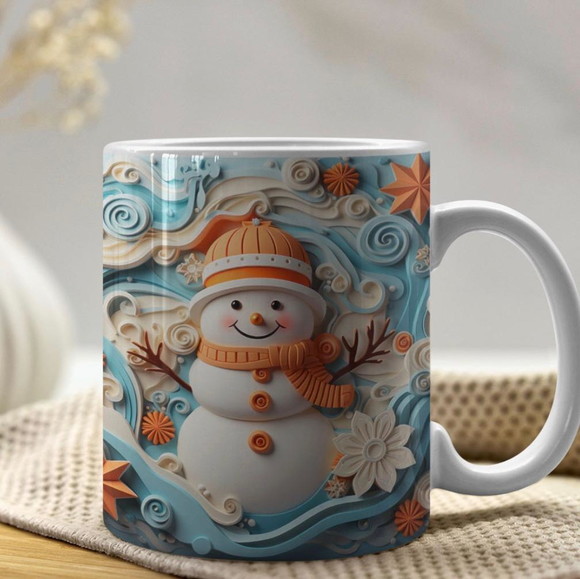 Caneca Personalizada de Porcelana de Natal