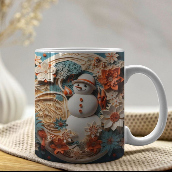 Caneca Personalizada de Porcelana de Natal