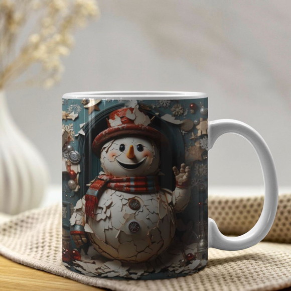 Caneca Personalizada de Porcelana de Natal