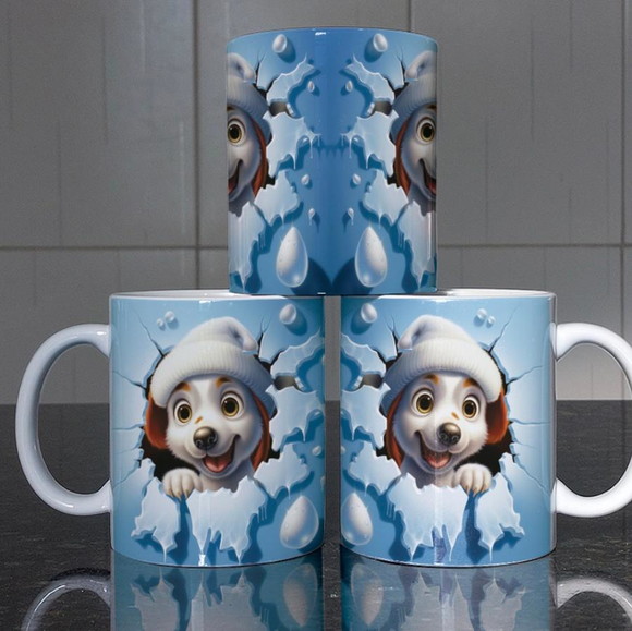 Caneca Personalizada de Porcelana de Natal