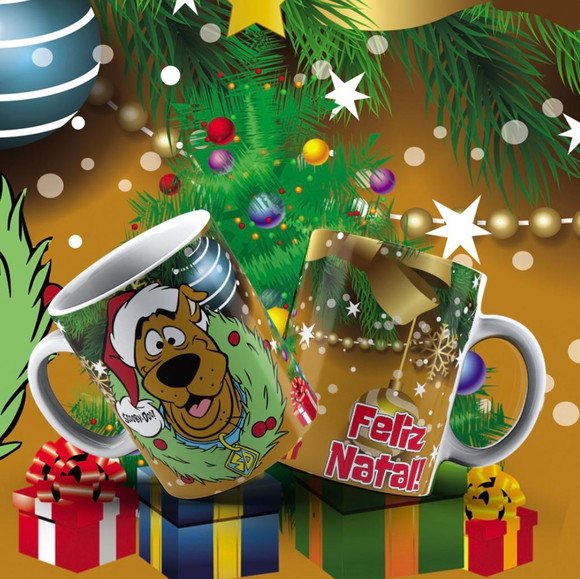 Caneca Personalizada de Porcelana de Natal