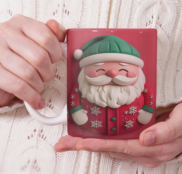 Caneca Personalizada de Porcelana de Natal