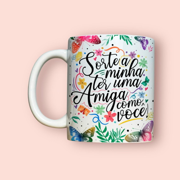 Caneca Personalizada de Porcelana Amizade