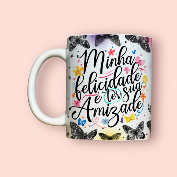 Caneca Personalizada de Porcelana Amizade