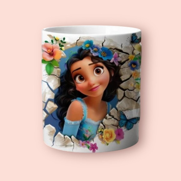 Caneca Personalizada de Porcelana Princesas