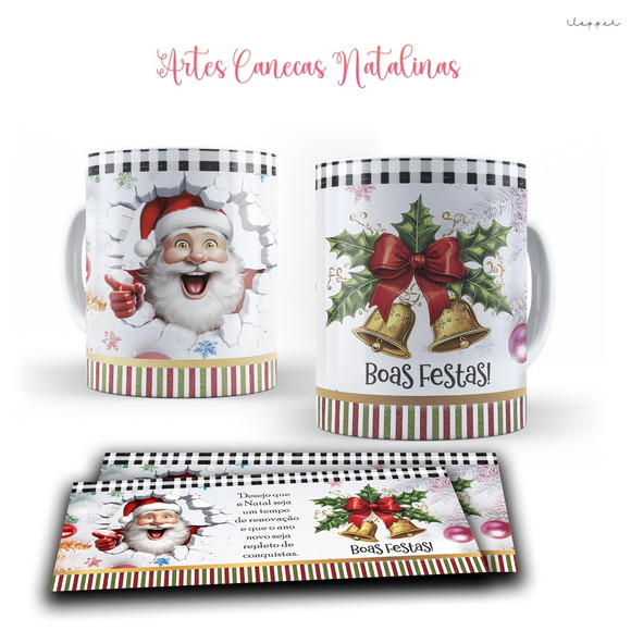 Caneca Personalizada de Porcelana de Natal