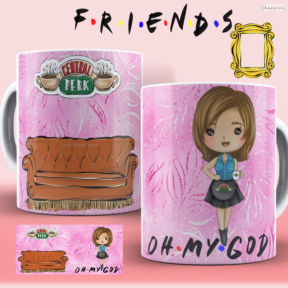 Caneca Personalizada de Porcelana Friends