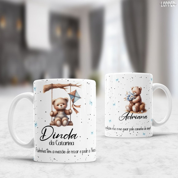 Caneca Personalizada de Porcelana Madrinhas
