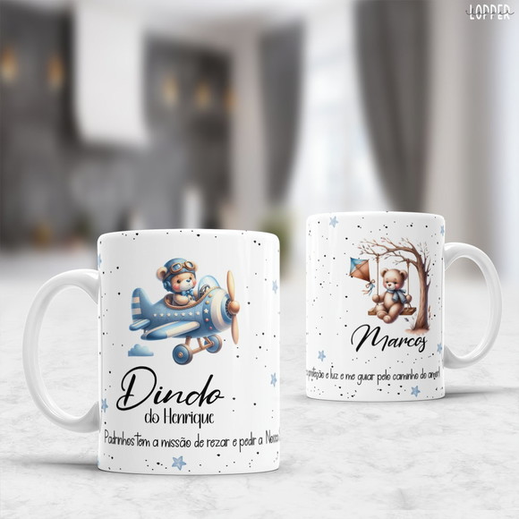 Caneca Persoanlizada de Porcelana Padrinho