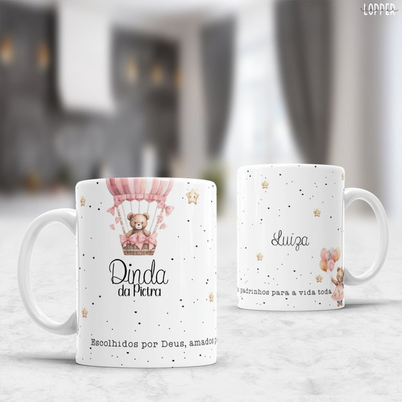 Caneca Personalizada de Porcelana Madrinhas