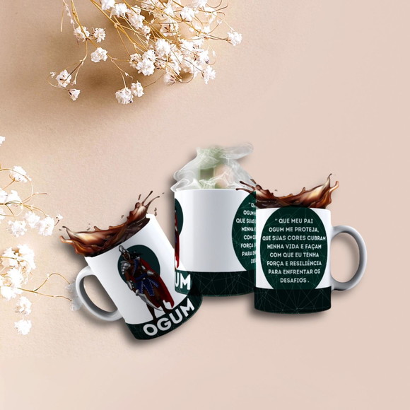 Caneca Personalizada de Porcelana Orixá Iansã